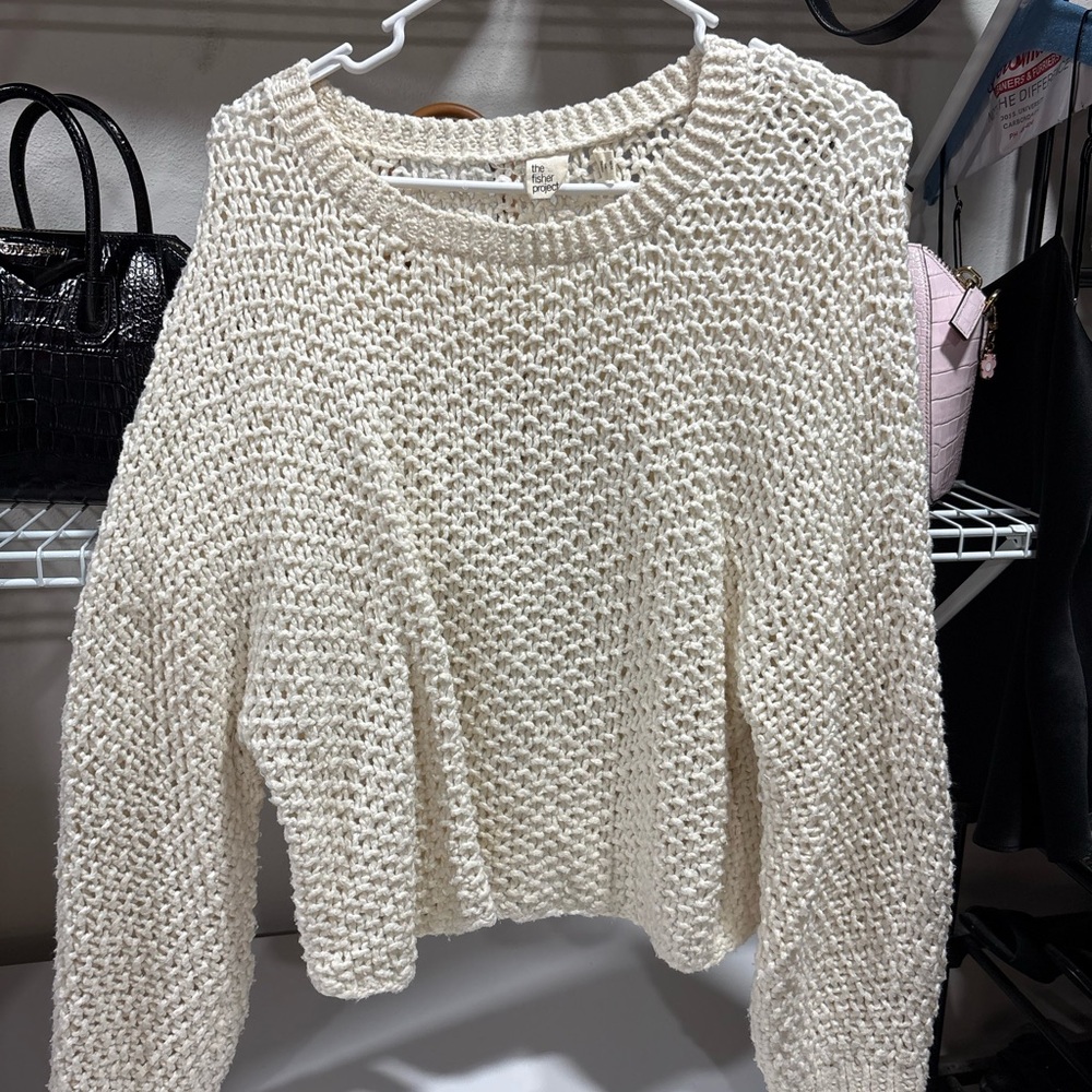 Elegant Cream Knit Sweater